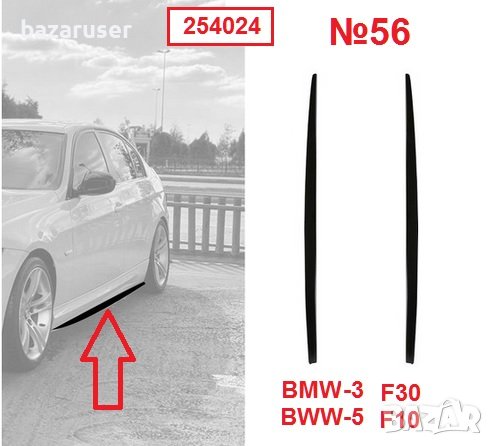 Добавка за Праг BMW 3-F30 / BMW 5-E60 (L+R)№ 56, 254024, снимка 1