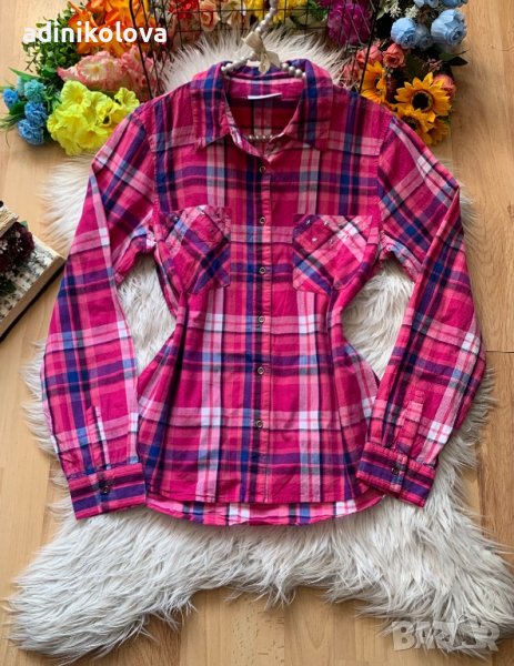 Карирана розова риза в Ризи в гр. Кюстендил - ID38450174 — Bazar.bg