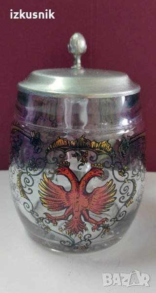 Красива рисувана халба ORIGINAL BMF от 80-те години, снимка 1