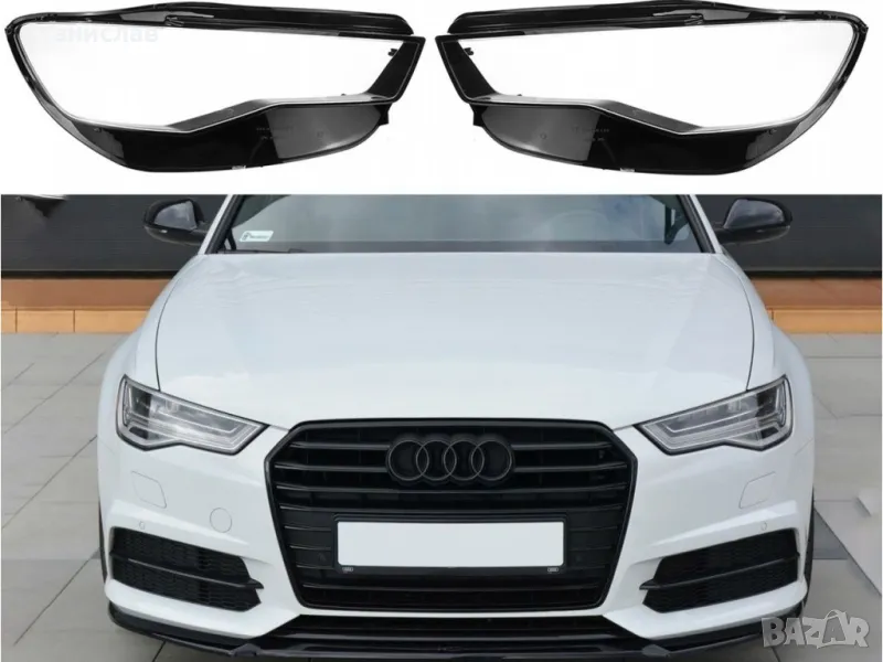 Стъкла (капаци) за фарове за Audi A6 C7 Facelift, снимка 1