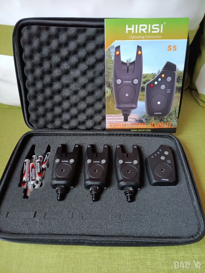 Сигнализатори на марката Hirisi, 3+1. Нови, отворени само за проба. Батриите са бонус към комплекта., снимка 1
