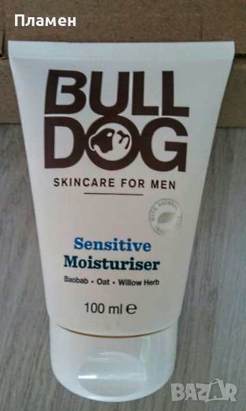 BULLDOG SENSITIVE MOISTURISER Дневен крем за лице за мъже 100 ml, снимка 1