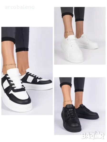 Дамски маратонки с дебела подметка Rossio, 3цвята , снимка 1