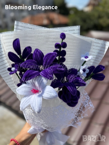 Вечен букет „Магия в лилаво“, снимка 1