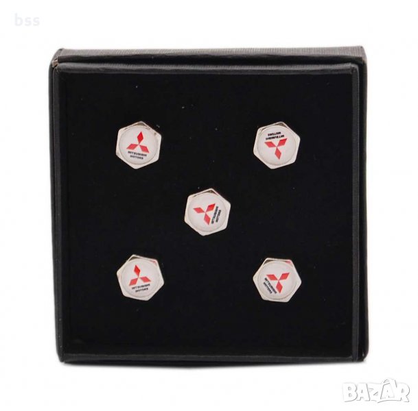 Код 40137 Капачки за вентили с логото на Митсубиши / Mitsubishi, снимка 1