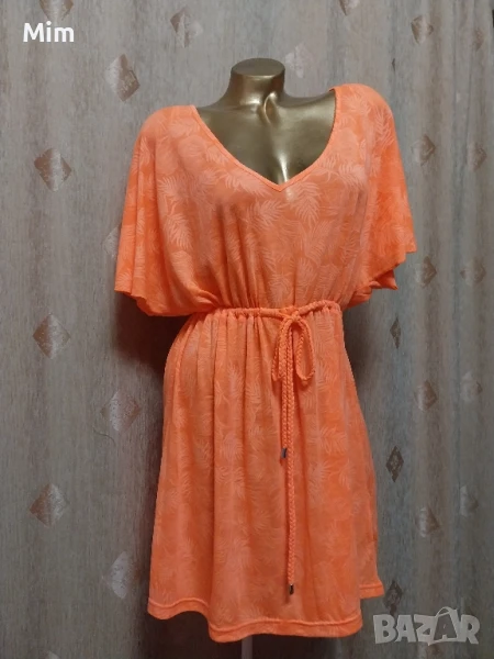 XL Оранжева,къса рокля , снимка 1