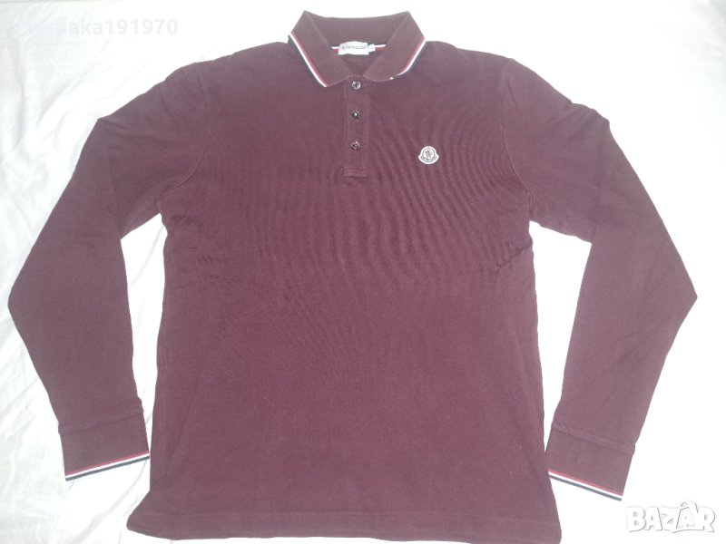 Moncler Maglia Polo Manica Lunga (L) мъжка блуза, снимка 1