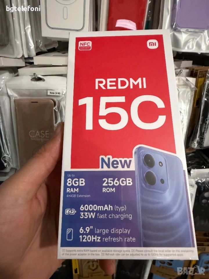 Xiaomi Redmi 15C 4+4/256GB запечатани,чисто нови,2 години гаранция, снимка 1