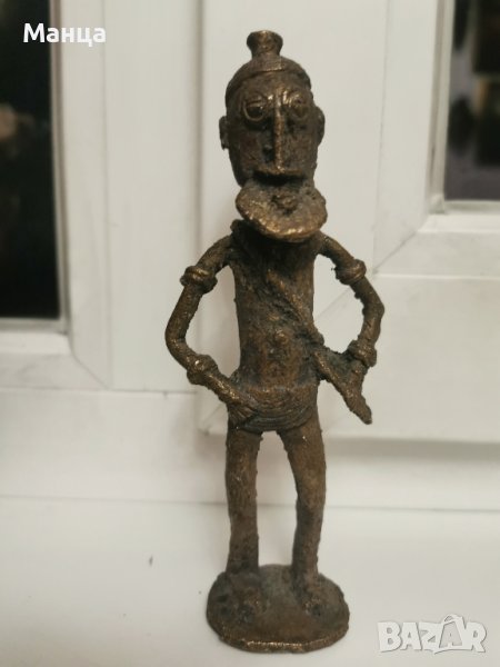 Африканска бронзова Догонска фигура, снимка 1