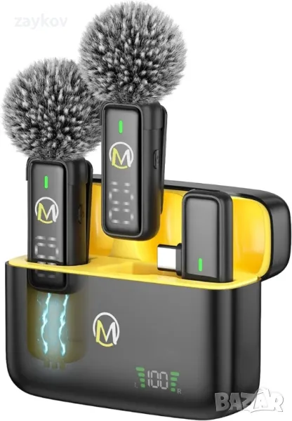 Безжичен петличен микрофон HMKCH (тип C) за Android, снимка 1