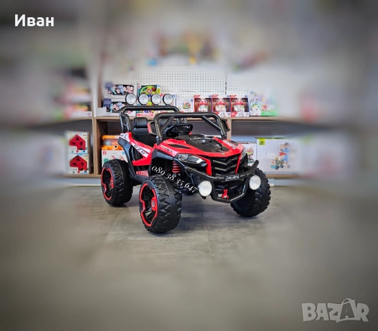 ТОП ЦЕНА!НОВО!Акумулаторно бъги/UTV Jakarta RED 4x4 с 12V батерия,USB, снимка 2 - Електрически играчки - 51337681