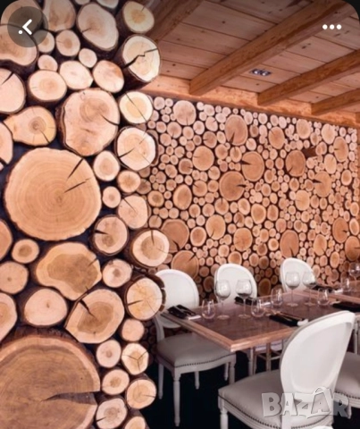 дървени шайби за облицовка на стени, снимка 13 - Декорация за дома - 51615568