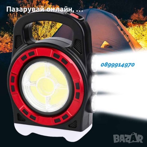 Многофункционален фенер, слънчев панел, фенер за къмпинг, снимка 6 - Къмпинг осветление - 43106954
