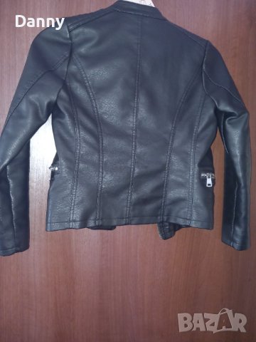 Кожено яке ONLY 140 см, снимка 5 - Детски якета и елеци - 44001219