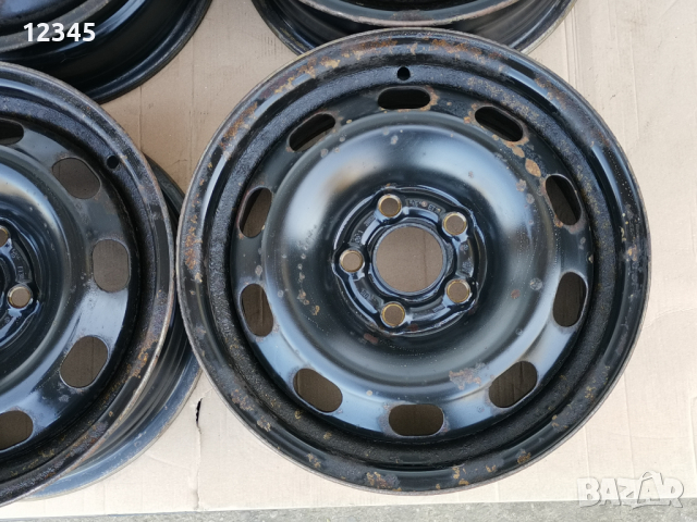 14’’ 5x100 originalni za vw,/skoda/seat 14” 5х100 оригинални за фолцваген/шкода/сеат-№371, снимка 6 - Гуми и джанти - 44894379