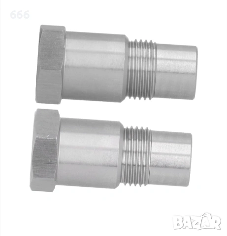 Адаптер за кислороден сензор O2, M18x1.5, неръждаема стомана 304, сребрист, комплект от 2 броя, снимка 8 - Аксесоари и консумативи - 53303019