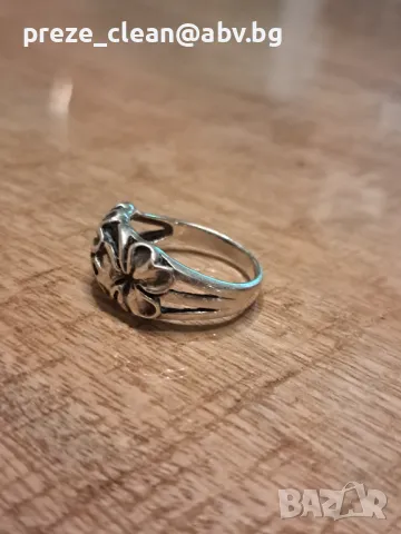Сребърен пръстен, снимка 2 - Пръстени - 48082694