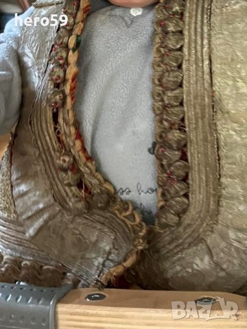 Много рядко Османско детско елече със шапка/сърма позлата/, снимка 8 - Антикварни и старинни предмети - 38656164