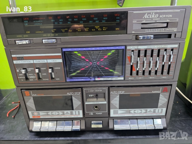 Радиокасетофон Aciko ACR 112n Цял или на части! , снимка 3 - Радиокасетофони, транзистори - 52738411