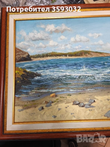 Масло върху платно Юлиан Кръстев , снимка 5 - Картини - 53390125