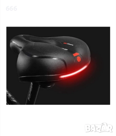 Мека, удобна спортна седалка за велосипед, с вентилация и вградена призма, снимка 9 - Части за велосипеди - 52703877