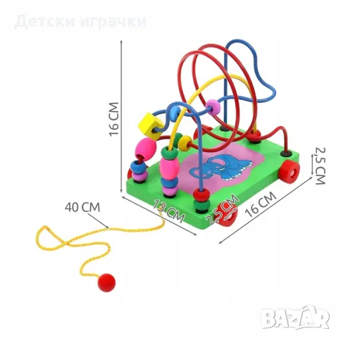 Интерактивен дървен образователен лабиринт, снимка 2 - Образователни игри - 49767990