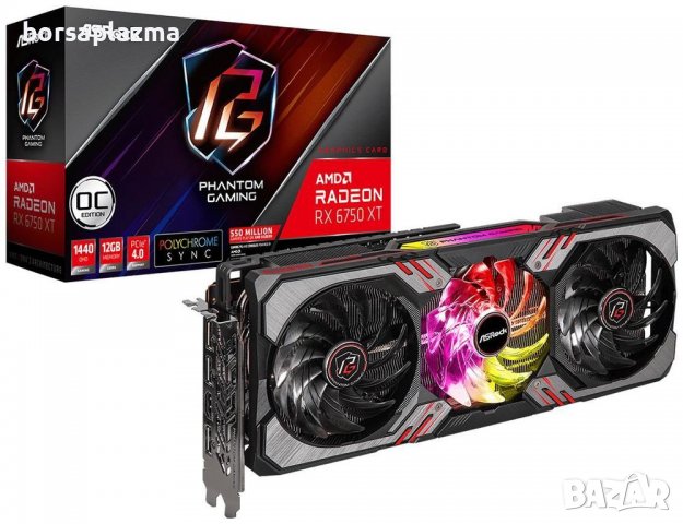 ASRock Radeon RX 6750XT Phantom Gaming D 12GB, снимка 1