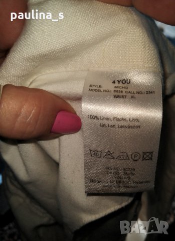 Ленени панталони "4 you" / голям размер , снимка 10 - Къси панталони и бермуди - 28301572