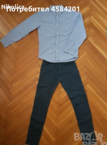 Детска риза Н&M за 10 г.момче. Обличана ВЕДНЪЖ!, снимка 2 - Детски ризи - 51602911