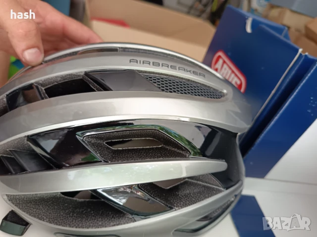 Велосипедна каска ABUS AirBreaker, висок клас велосипедна каска,професионалнa, р-р S/51-55/, снимка 6 - Аксесоари за велосипеди - 50898382