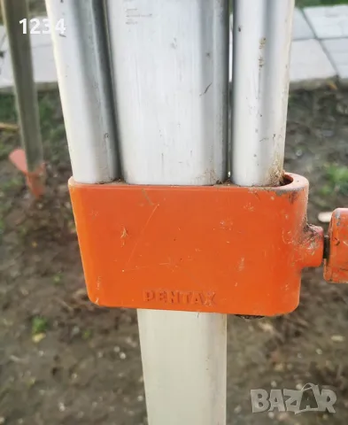 ЯПОНСКИ алуминиев стенд PENTAX за оптичен нивел (стойка) тринога трипод , снимка 2 - Други инструменти - 49443029