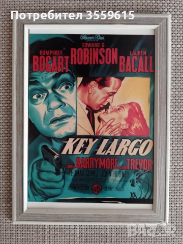 ретро постер от филм от 70-те в рамка от Франция, снимка 1