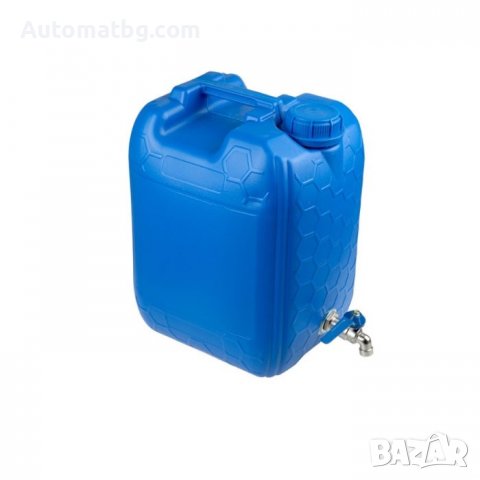 Туба за вода Automat, Туба с метално кранче, За каравана, Камион, PVC, 20литра, Син