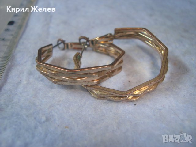 ПОЗЛАТЕНИ СТИЛНИ МОДНИ АРТ ОБЕЦИ от НЕРЪЖДАЕМА СТОМАНА 27720, снимка 5 - Обеци - 37743110