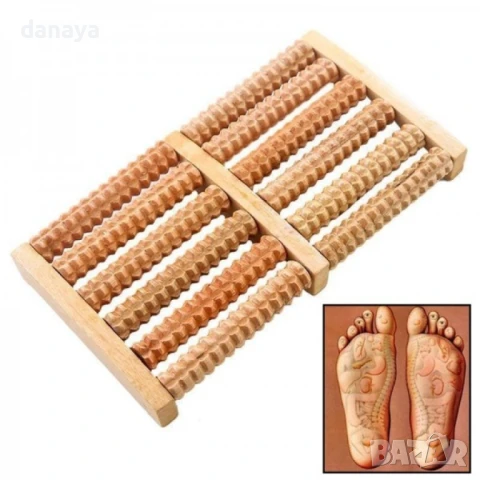 3698 Дървен масажор за крака, снимка 2 - Други стоки за дома - 40601573