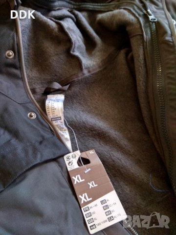 МЪЖКО ЯКЕ ЗА ПРЕХОД FORCLAZ 200 RAIN 3 В 1, ЧЕРНО QUECHUA-Чисто ново!, снимка 4 - Спортни дрехи, екипи - 35462519