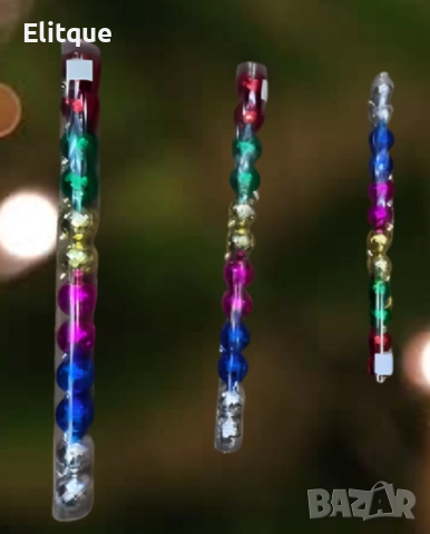 Коледни цветни топки – Празничен Комплект от 12 броя в разнообразие от цветове и размери, снимка 7 - Други стоки за дома - 52805382