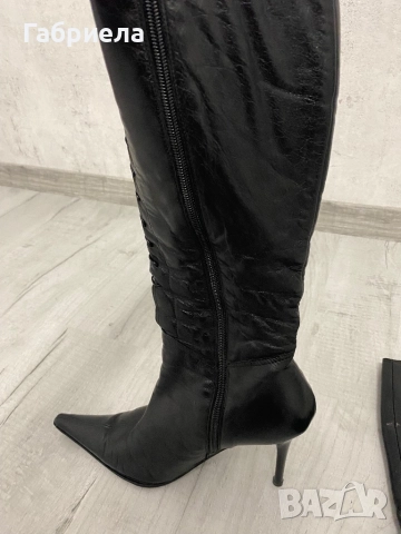 Ботуши, естествена кожа, снимка 4 - Дамски ботуши - 52594364