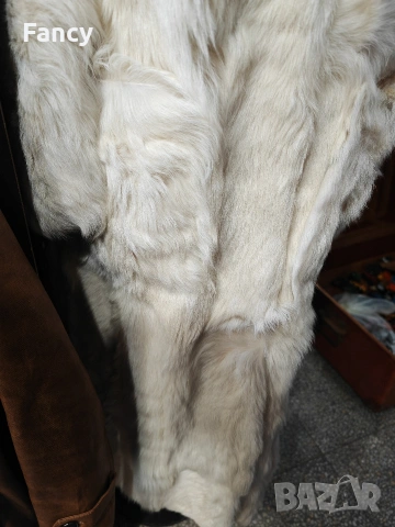 Дълго дамско палто естествен косъм , снимка 9 - Палта, манта - 53166415