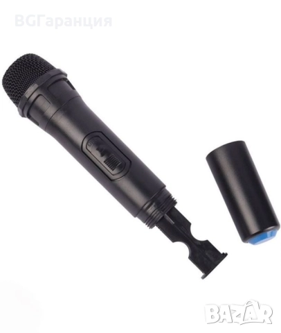 Преносима Bluetooth караоке колонка с два микрофона, снимка 4 - Тонколони - 51788492