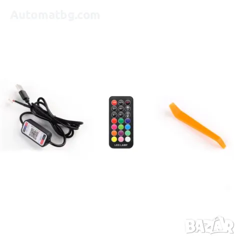 Диодна лента Automat,RGB, 1.5м, 12V, С мобилно приложение, снимка 4 - Аксесоари и консумативи - 49288330