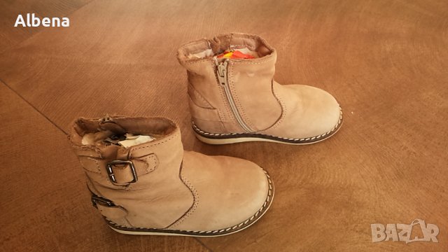 ZARA Real Leather Kids Shoes Размер EUR 20 бебешки зимни естествена кожа 193-12-S, снимка 6 - Бебешки боти и ботуши - 38215819