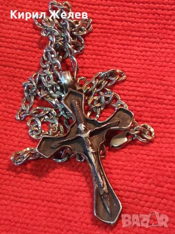 ГОЛЯМ СРЕБЪРЕН КРЪСТ ОКСИДИРАНО СРЕБРО ВИСОКА ПРОБА със СРЕБЪРНА ВЕРИЖКА СРЕБРО 925 АРТ КРЪСТ 40219, снимка 15 - Колиета, медальони, синджири - 49246402