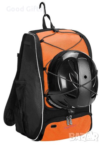 Спортна РАНИЦА AMAZON FINA, ЧЕРНА С ОРАНЖЕВО, снимка 4 - Раници - 43057255