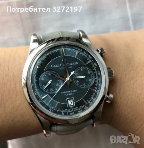Carl F. Bucherer кварцов часовниk,водоусточив,дата,хронограф, снимка 6 - Мъжки - 43688806