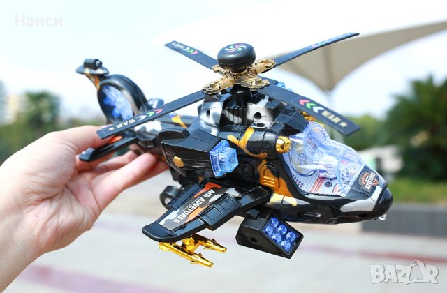 Светещ музикален хеликоптер, снимка 1