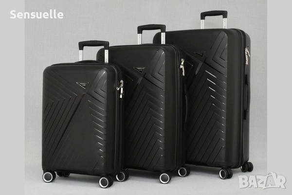 Комплект 3 куфара - различни цветове