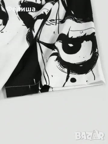  	Уникална Мъжка Риза Аниме / Манга / Арт Хорър Лица Дизайн , снимка 5 - Ризи - 50185695