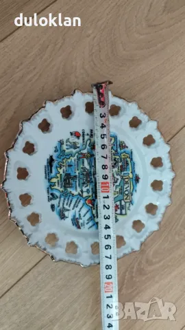 Красива декоративна чиния от Девън Англия., снимка 2 - Други ценни предмети - 47352547