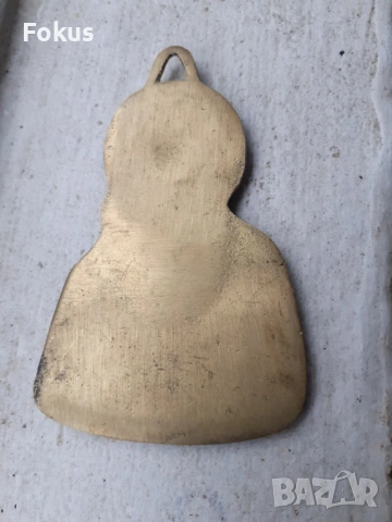 Богородица панагия медальон кръст религия бронз, снимка 3 - Антикварни и старинни предмети - 53418288